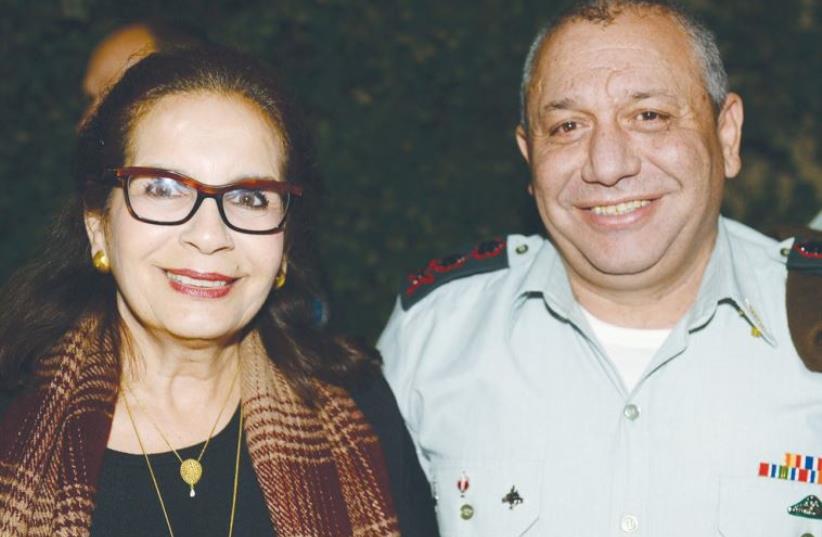 IDF WIDOWS organization chairwoman Nava Shoham and IDF Chief of Staff Lt.-Gen. Gadi Eisenkot are pictured at an annual retreat for the bereaved women and their offspring (photo credit: Courtesy)