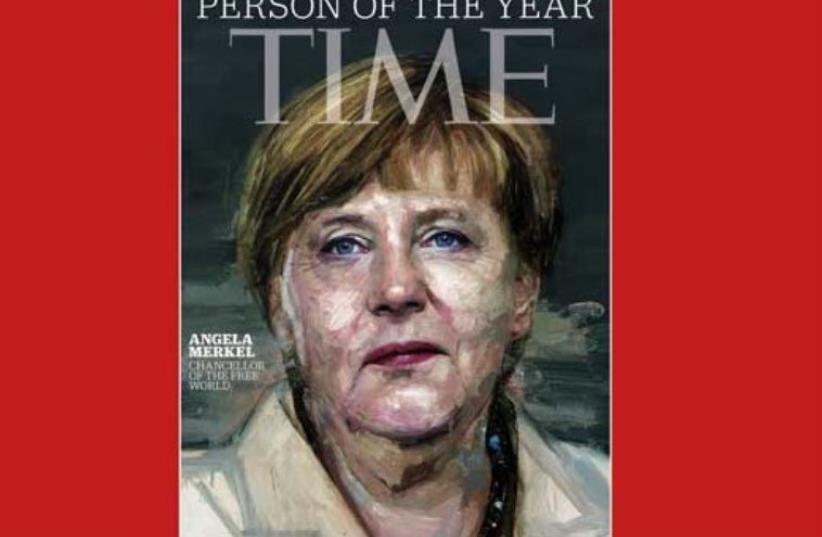 Angela Merkel, TIME magazine's person of the year for 2015 (photo credit: screenshot)