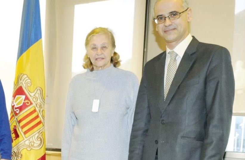 Andorran Head of State Antoni Marti-Petit meets with Kimhi in December 2014 (photo credit: CARLA KIMHI)