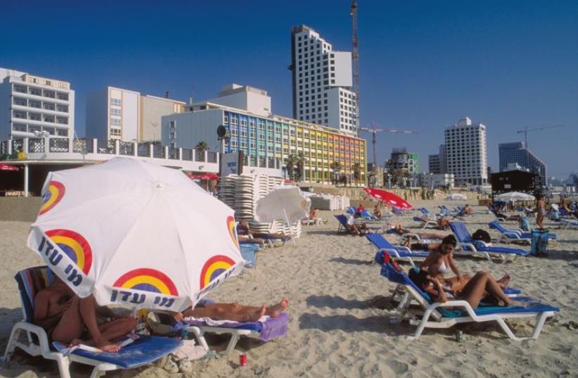 Hotels line the beachfront in Tel Aviv. (photo credit: GOFUNDME.COM)