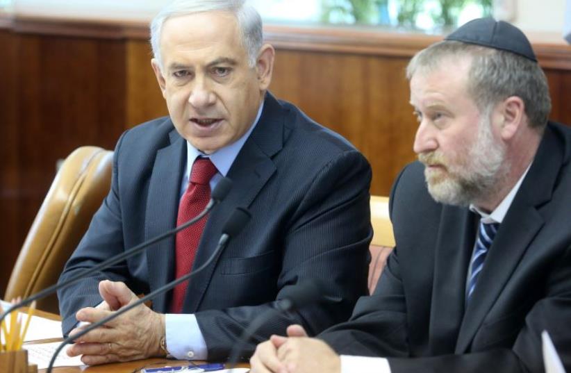 Avichai Mandelblit and Netanyahu (photo credit: MARC ISRAEL SELLEM/THE JERUSALEM POST)