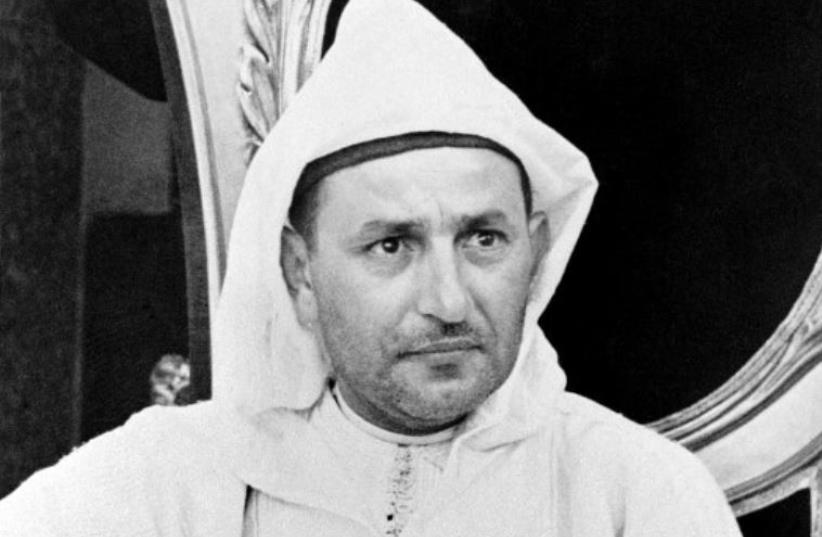 King Mohammed V kept the lives and property of the country’s Jews under his protection (photo credit: AFP PHOTO)