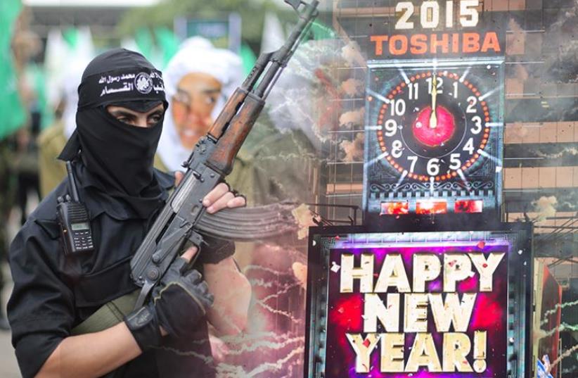 Hamas against new years eve celebrations (photo credit: JPOST STAFF,REUTERS)