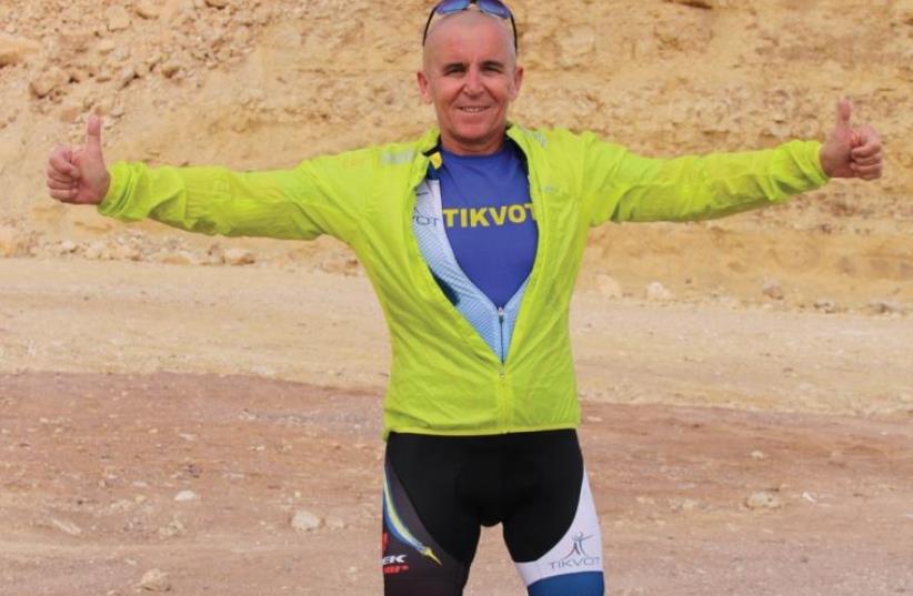Michael Kazanelson recently participated in the Tiberias Triathalon (photo credit: TIKVOT)