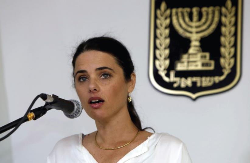 Justice Minister Ayelet Shaked (photo credit: REUTERS)