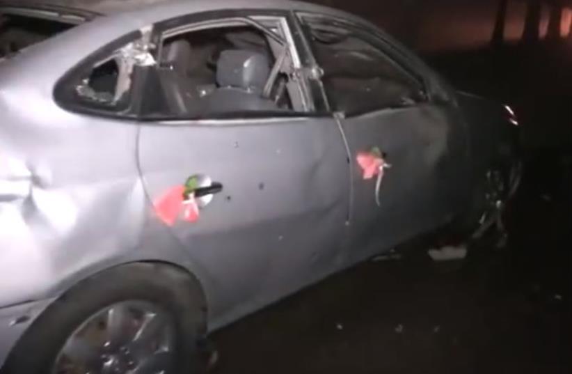 Wedding car mistakenly bombed by International coalition (photo credit: screenshot)