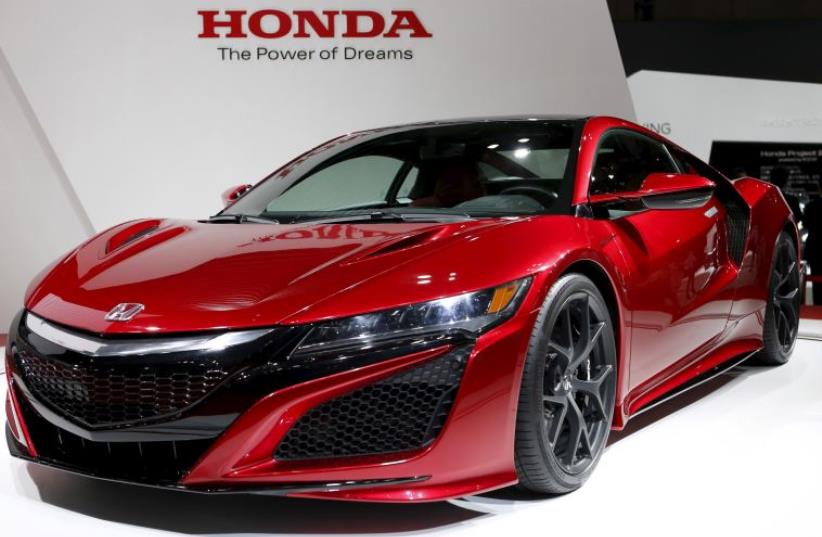 Honda Motor Co's NSX is displayed at the 44th Tokyo Motor Show in Tokyo, Japan (photo credit: REUTERS)