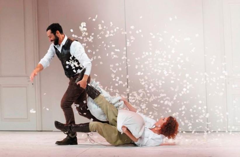 'The Taming of the Shrew' comedy at Beit Lessin Theater (photo credit: GADI DAGON)