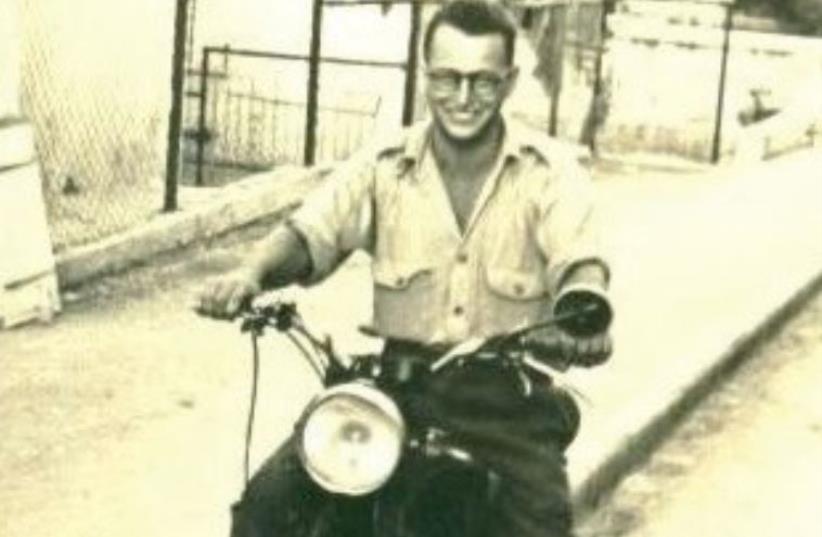 MORDECHAI SCHWARTZ on his motorcycle when he served in the Palmah. (photo credit: Courtesy)