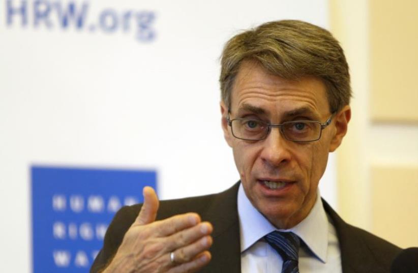 Human Rights Watch Executive Director Kenneth Roth  (photo credit: REUTERS)
