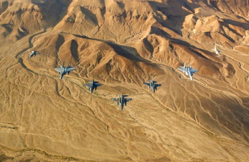 IAF jets take part in a multinational aerial exercise in Nevada (photo credit: IAF)
