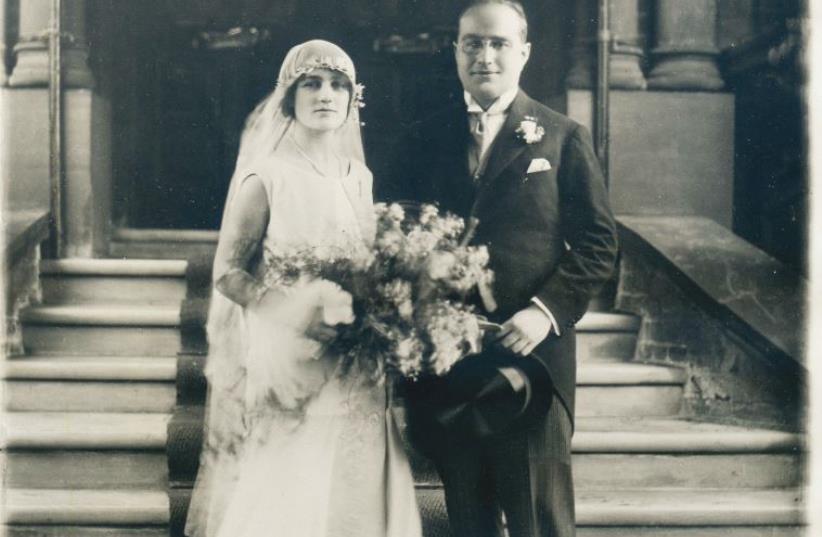 Winifred and Bernard Schlesinger’s wedding in 1925 (photo credit: Courtesy)