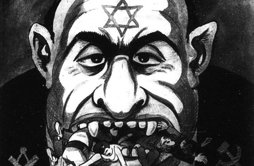 Anti-Semitic cartoon from Der Sturmer (photo credit: Courtesy)