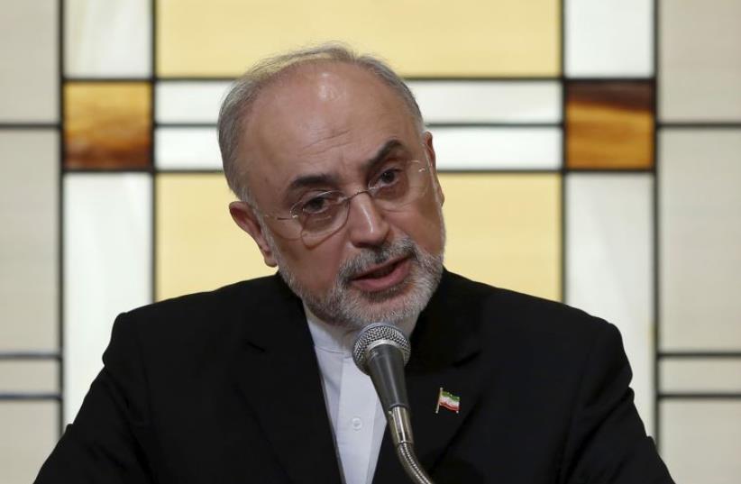 Iran's head of the country's Atomic Energy Organization, Ali Akbar Salehi (photo credit: REUTERS)