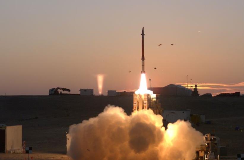 IAF takes possession of David's Sling air defense system (photo credit: DEFENSE MINISTRY)