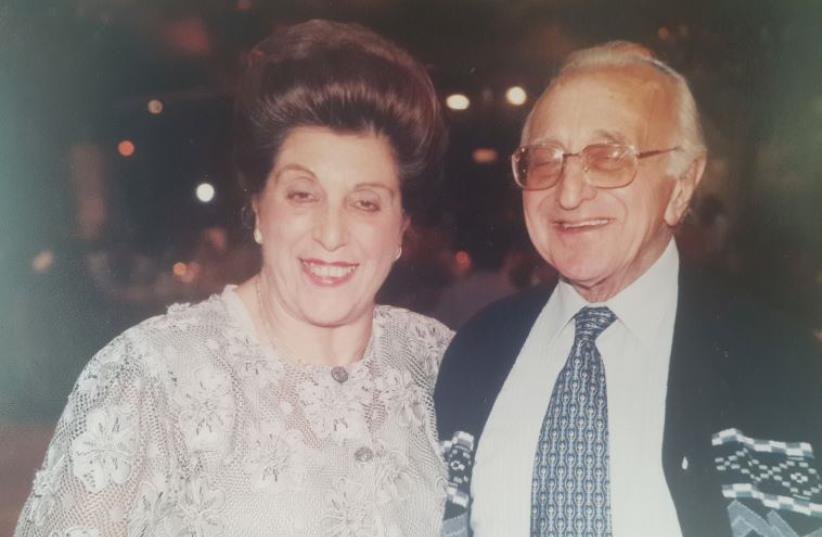 Gloria and the late Leslie Mound attend a bar mitzva in 2002 (photo credit: CASA SHALOM)