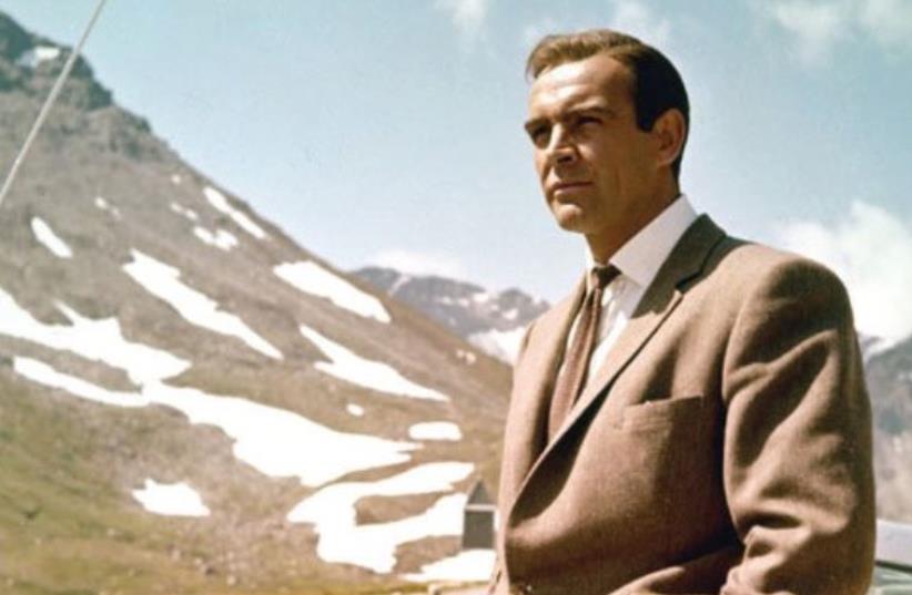 "MY NAME is Bond, James Bond’: Sean Connery in ‘Goldfinger.’ (photo credit: Wikimedia Commons)