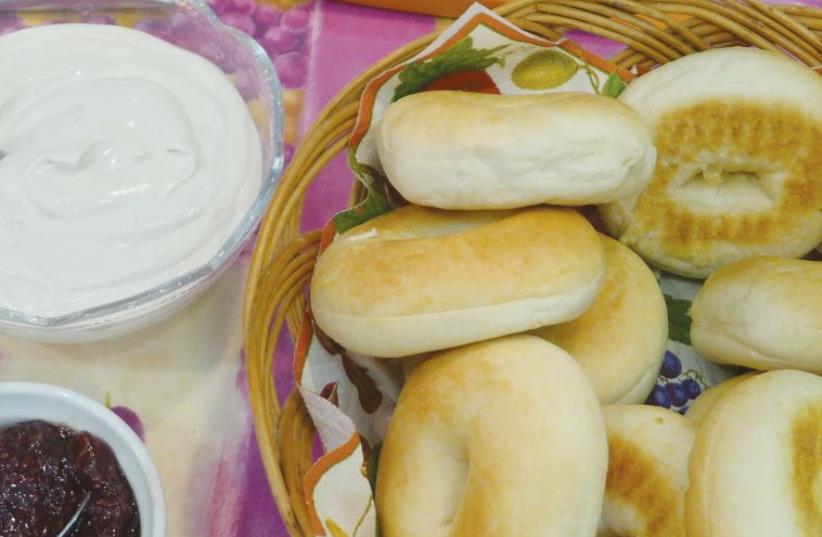 Cashew cheese can pass for the real thing when served with bagels (photo credit: YAKIR LEVY)
