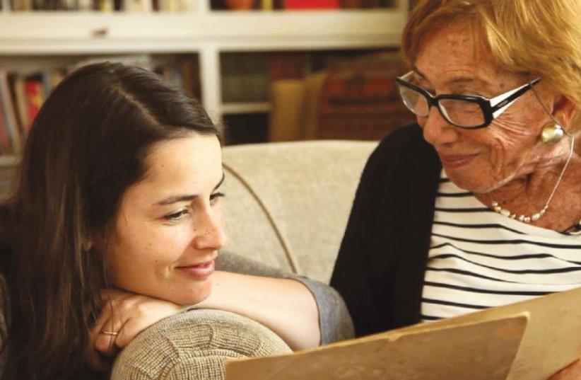 ISRAELI DIRECTOR Mor Kaplansky seen here with her grandmother Naomi Kaplansky in the documentary ‘Cafe Nagler’ (photo credit: Courtesy)