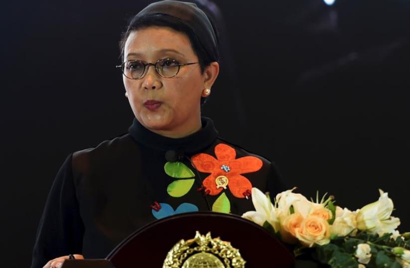 Indonesian Foreign Minister Retno Marsudi (photo credit: REUTERS)