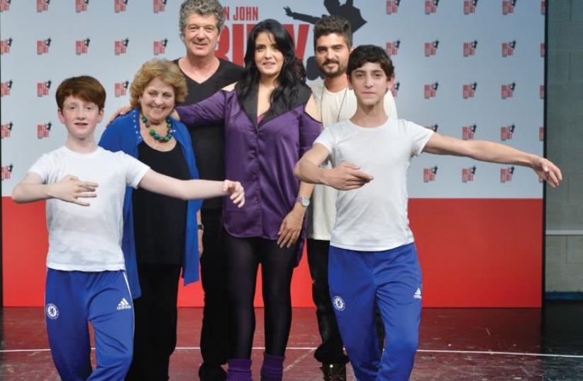 THE CAST of the Israeli production of ‘Billy Elliot’ (photo credit: YOSSI ZVAKER)