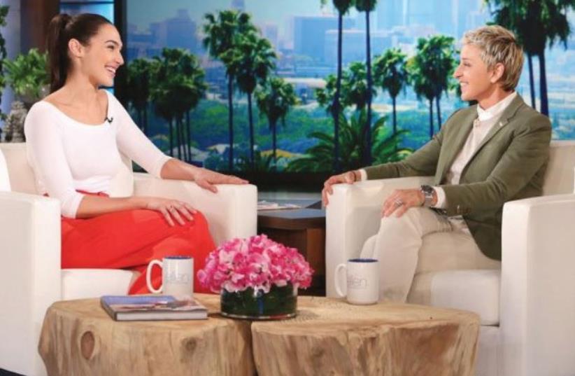 ISRAELI ACTRESS Gal Gadot reveals to Ellen DeGeneres how she landed the role of Wonder Woman (photo credit: YOUTUBE)