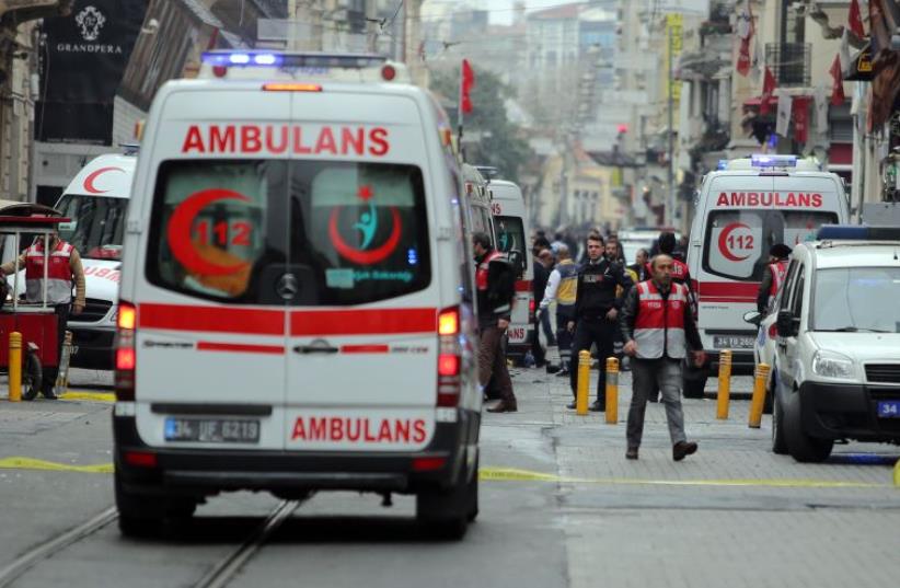 Istanbul, Turkey after suicide terrorist kills 5 (photo credit: REUTERS)