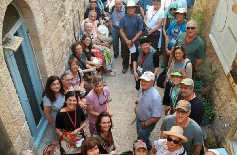 Pardes Executive Learning Seminar touring in the Old City of Jerusalem (photo credit: YITZ WOOLF)
