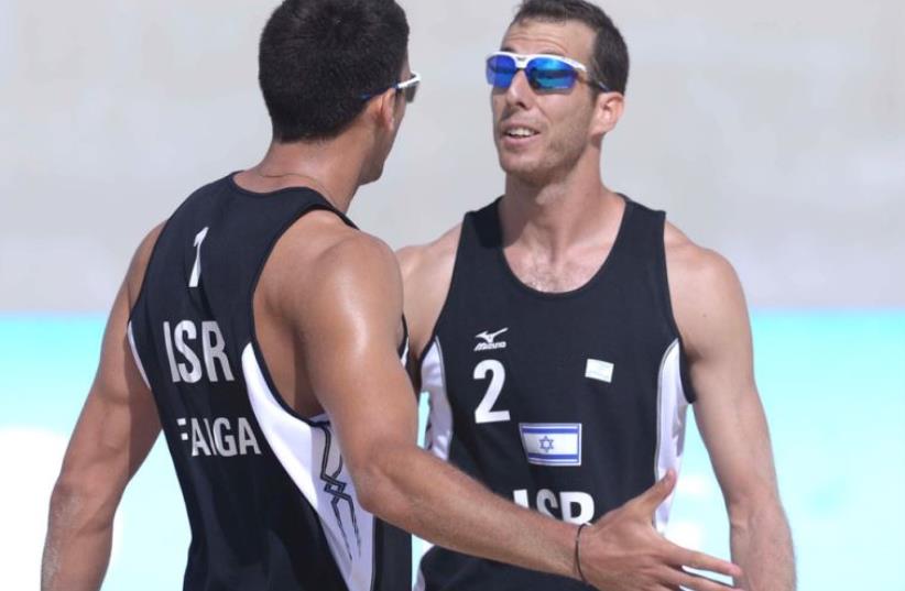 Israeli beach volleyballers to compete in Qatar (photo credit: OLYMPIC COMMITTEE OF ISRAEL)