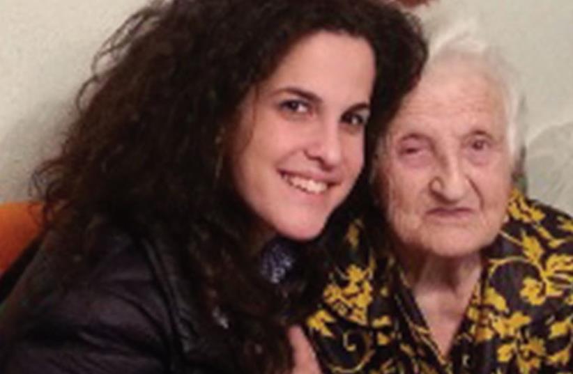 Maor Griner with her grandmother (photo credit: Courtesy)