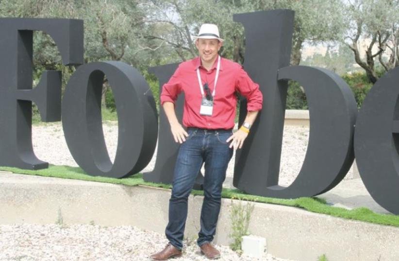 ‘FORBES’ EDITOR Randall Lane poses at the magazine’s ‘30 Under 30’ summit at the Israel Museum yesterday. (photo credit: TOVAH LAZAROFF)