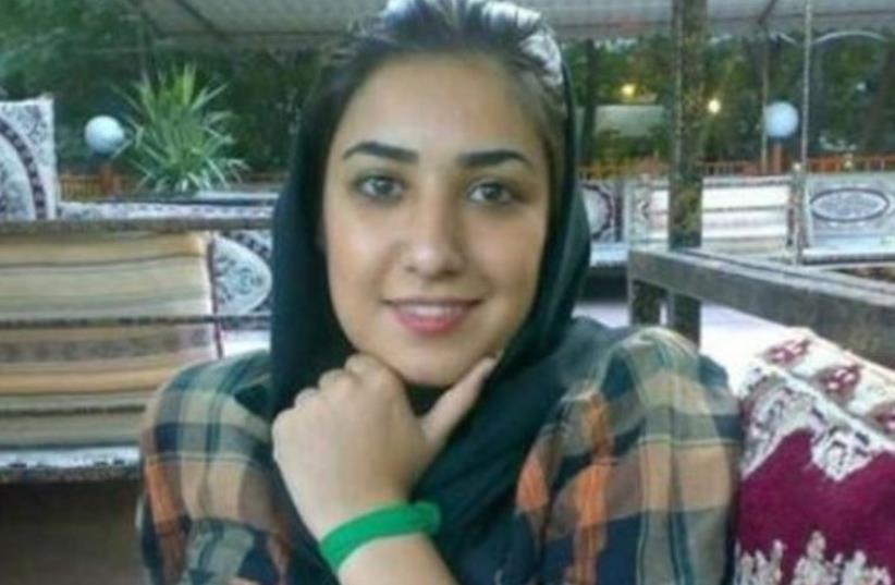 Atena Farghadani, an Iranian painter considered by Amnesty to be a prisoner of conscience (photo credit: Courtesy)