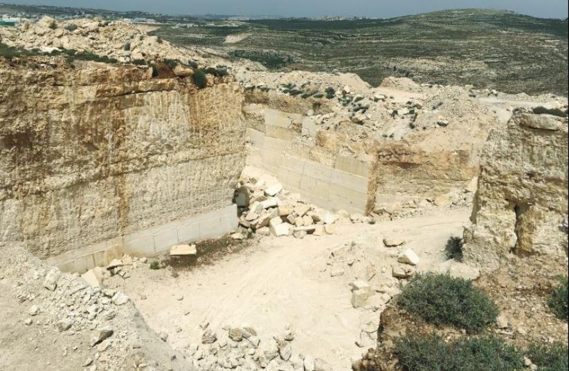 THE IDF has closed off this quarry in Beit Fajar near Gush Etzion, one of about 30 that it closed off last month. (photo credit: HUMAN RIGHTS WATCH)