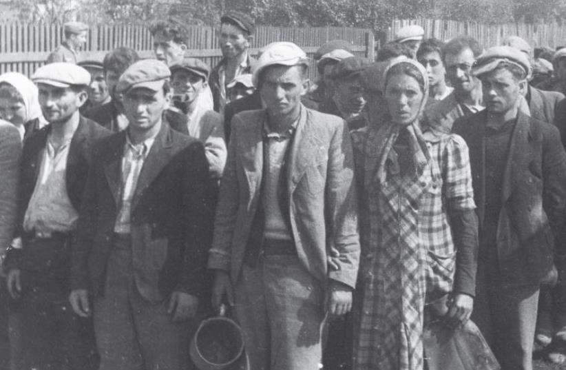 On August 23, 1942, 10,000 Jews of Siedlce were loaded onto trains for a short ride to Treblinka (photo credit: YAD VASHEM)