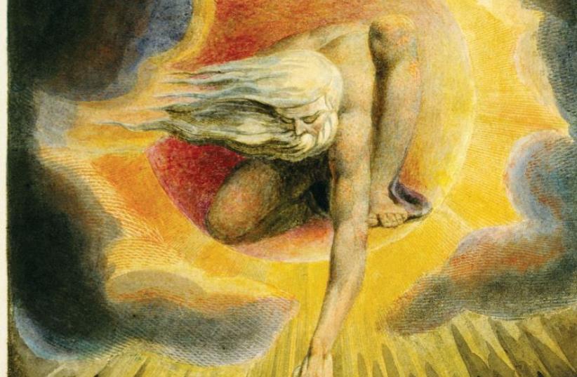 'The Ancient of Days,’ a 1794 watercolor etching by William Blake (photo credit: Wikimedia Commons)