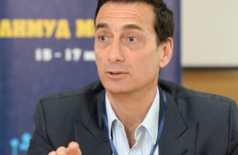 Bronfman speaks at a Limmud FSU conference last month in Kishinev, Moldova, where his grandfather fled Soviet pogroms in the 19th century (photo credit: MARC ISRAEL SELLEM)