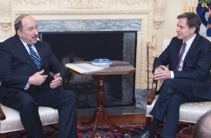DORE GOLD meets in March with Russian Foreign Minister Sergei Lavrov in Moscow where he raised the issue of Israeli sovereignty over the Golan Heights. (photo credit: Courtesy)