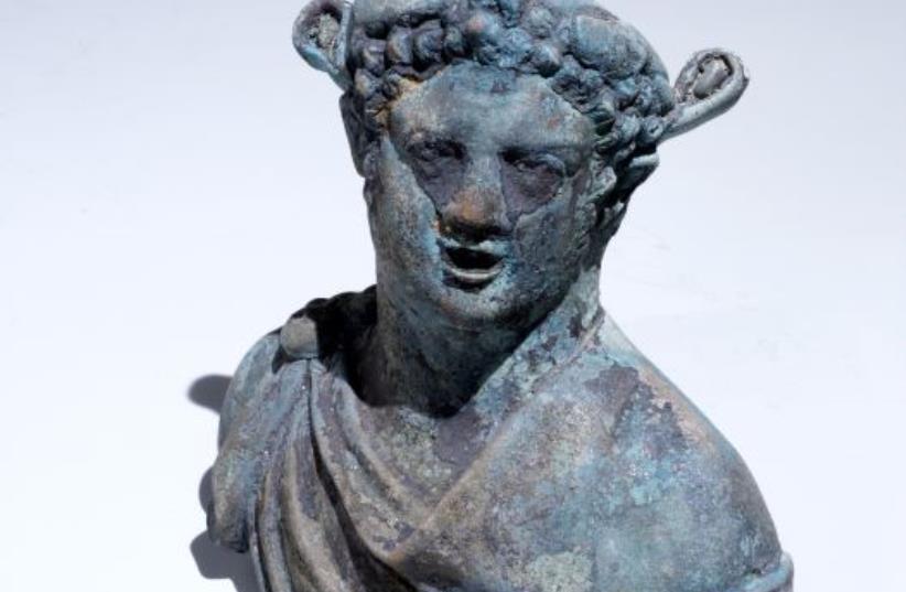 Dionysus god of wine (photo credit: CLARA AMIT, COURTESY OF THE ISRAEL ANTIQUITIES AUTHORITY)
