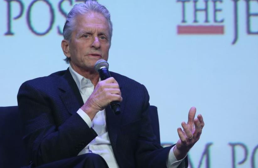 Michael Douglas at JPost Annual Conference (photo credit: MARC ISRAEL SELLEM)