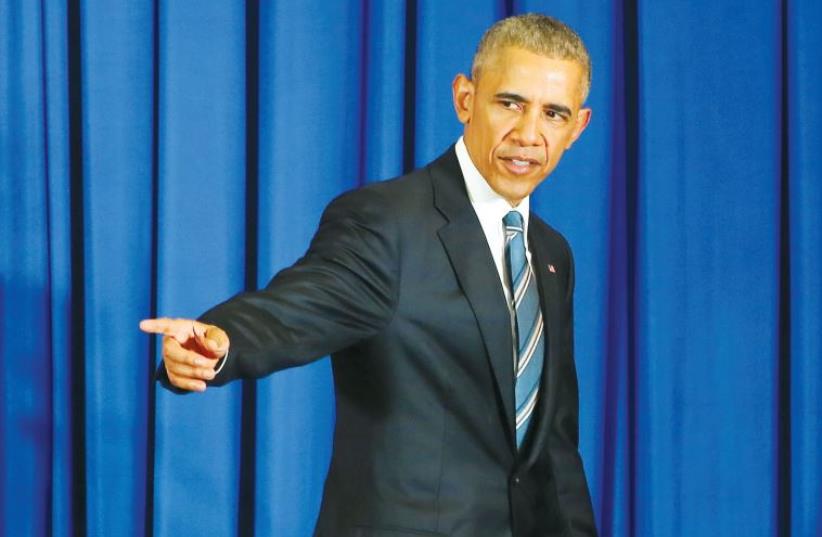 US President Barack Obama (photo credit: REUTERS)