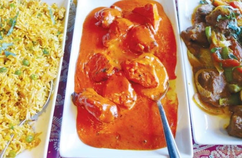 Creamy, sweet and savory Indian dishes with rice (photo credit: YAKIR LEVY)
