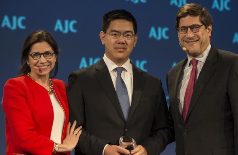 Speakers at an AJC event (photo credit: AJC)