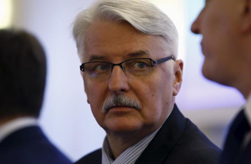 Poland’s Minister of Foreign Affairs Witold Waszczykowski  (photo credit: REUTERS)