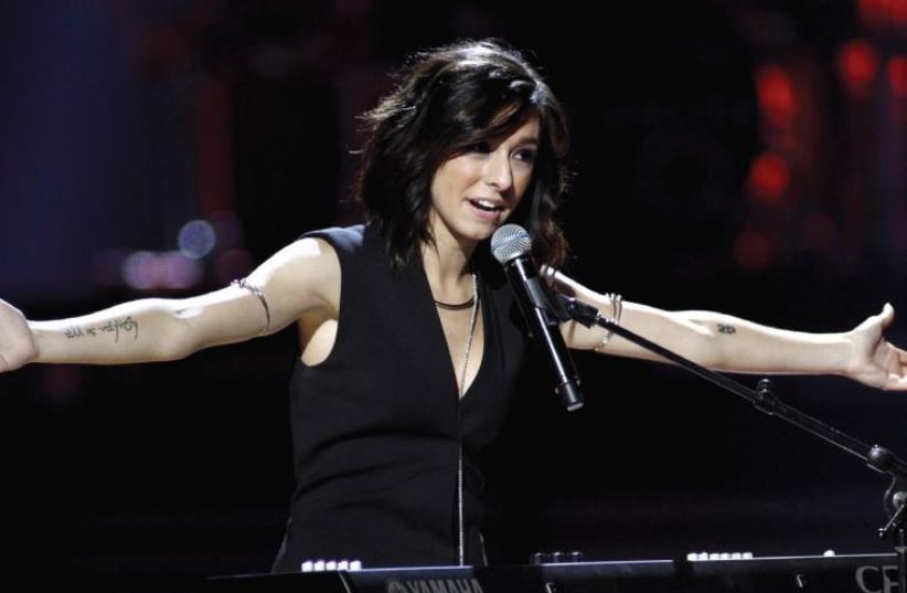 CHRISTINA GRIMMIE performs during the 2015 iHeartRadio Music Festival in Las Vegas (photo credit: STEVE MARCUS/REUTERS)
