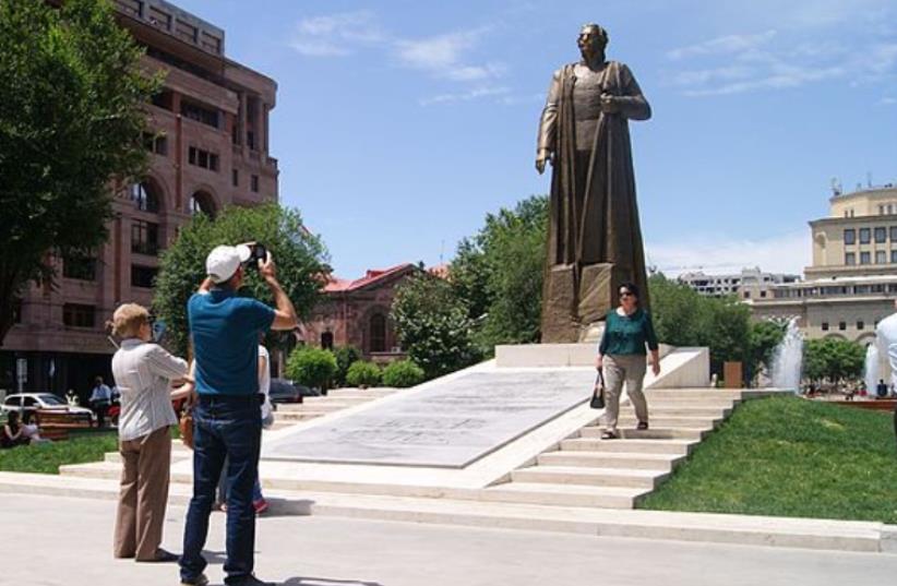 Garegin Nzhdeh monument, Yerevan, Armenia (photo credit: ARMINEAGHAYAN)