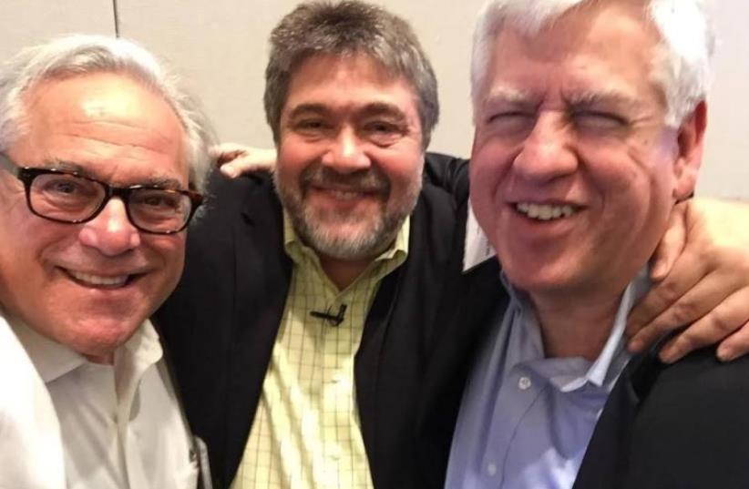 From left: Alan Weinkrantz, Jon Medved and American-Israeli internet entrepreneur Bob Rosenschein (photo credit: Courtesy)