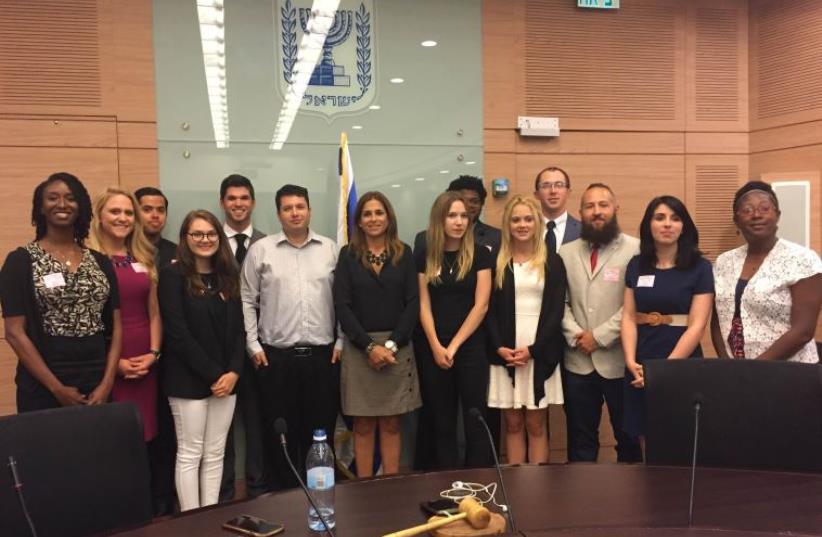 Israel Experience Scholars returning from meetings in Jerusalem (photo credit: ISRAEL EXPERIENCE)