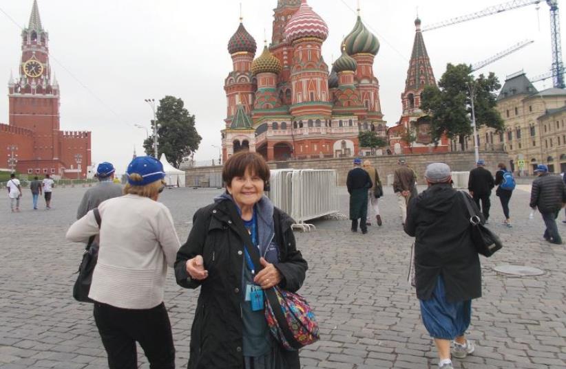 THE AUTHOR stands in Moscow’s Red Square (photo credit: Courtesy)