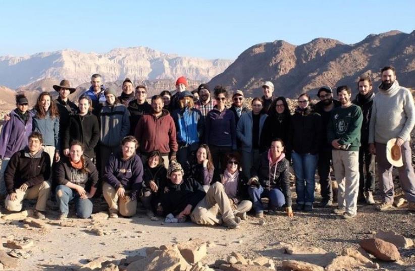 The Central Timna Valley Project team 2016 (photo credit: TEL AVIV UNIVERSITY INTERNATIONAL PROGRAM IN ANCIENT ISRAEL STUDIES: ARCHAEOLOGY AND HISTORY OF THE)