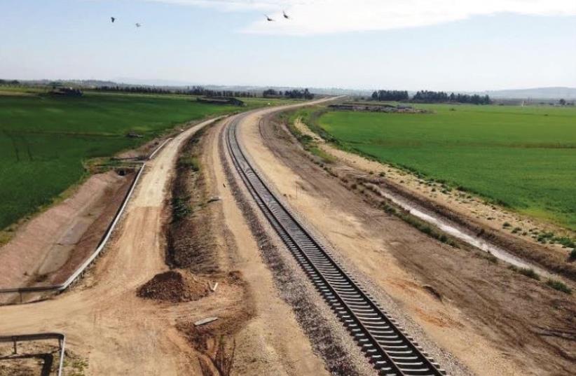 The new route on the Jezreel Valley Railway (photo credit: NETIVEI ISRAEL)